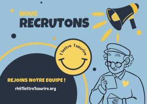 Lire la suite à propos de l’article Les ressources humaines d’1 Lettre 1 Sourire sont en quête de leurs futurs stagiaires !