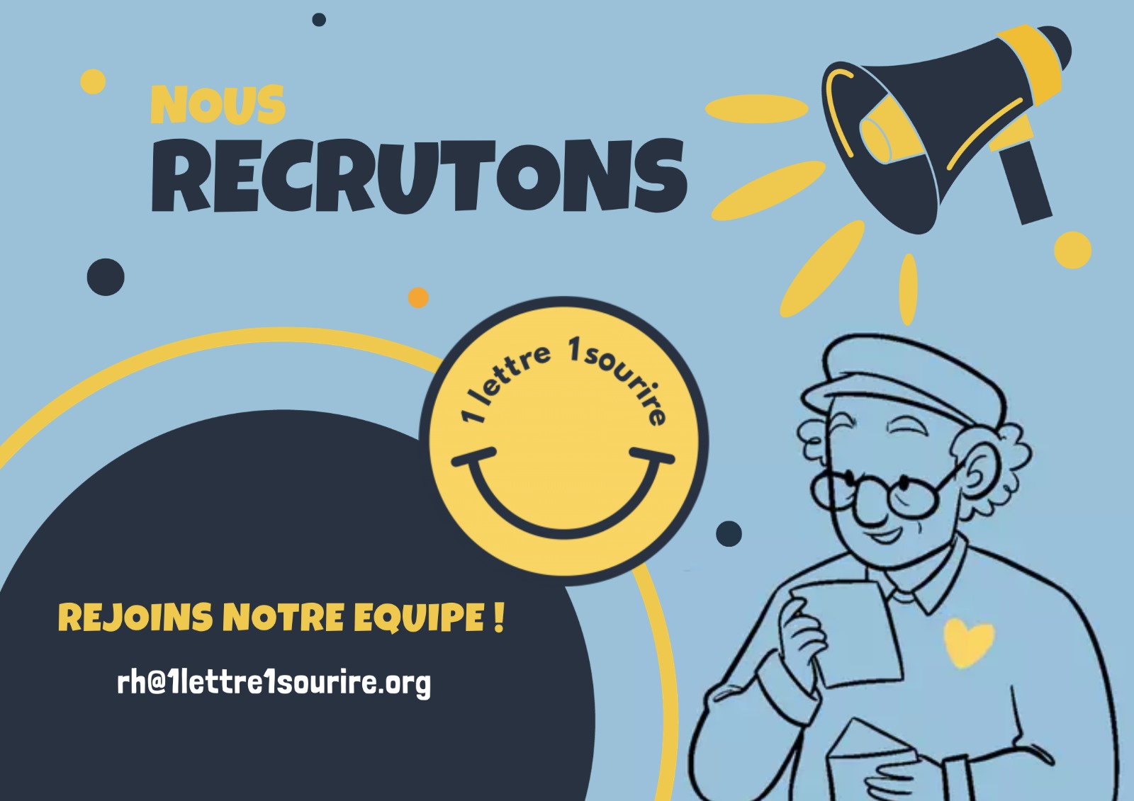 You are currently viewing Les ressources humaines d’1 Lettre 1 Sourire sont en quête de leurs futurs stagiaires !